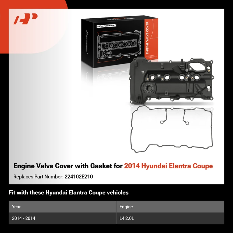 Engine Valve Cover with Gasket for 2014 Hyundai Elantra Coupe