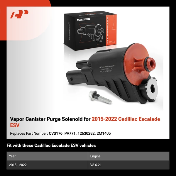 Vapor Canister Purge Solenoid for 2015-2022 Cadillac Escalade ESV