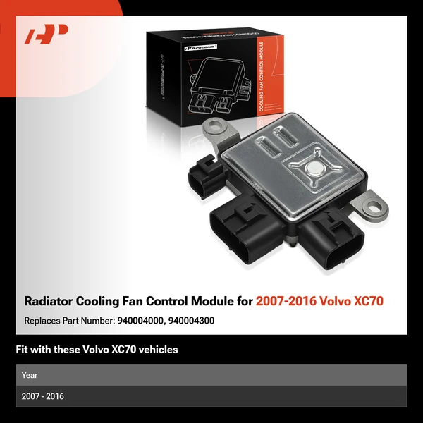 Radiator Cooling Fan Control Module for 2007-2016 Volvo XC70