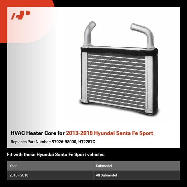 HVAC Heater Core for 2013-2018 Hyundai Santa Fe Sport