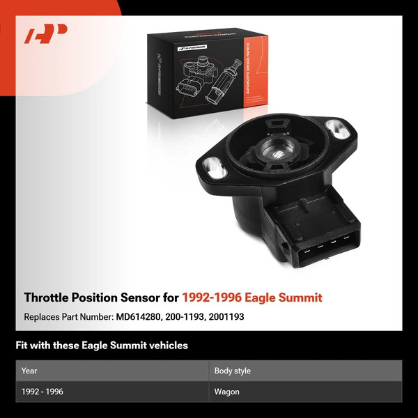 Throttle Position Sensor for 1992-1996 Eagle Summit
