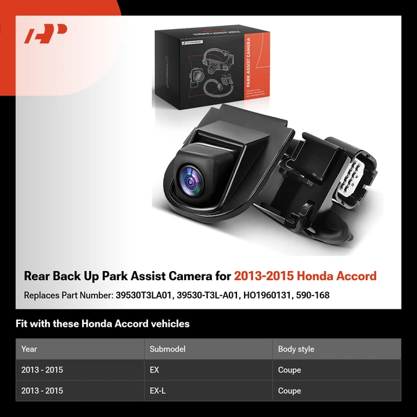 Rear Back Up Park Assist Camera for 2013-2015 Honda Accord