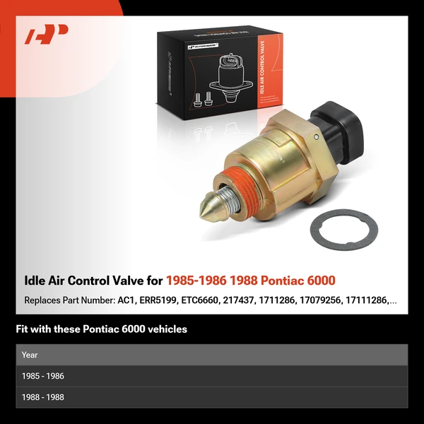Idle Air Control Valve for 1985-1986 1988 Pontiac 6000