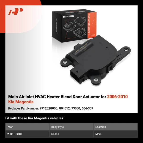 Main Air Inlet HVAC Heater Blend Door Actuator for 2006-2010 Kia Magentis