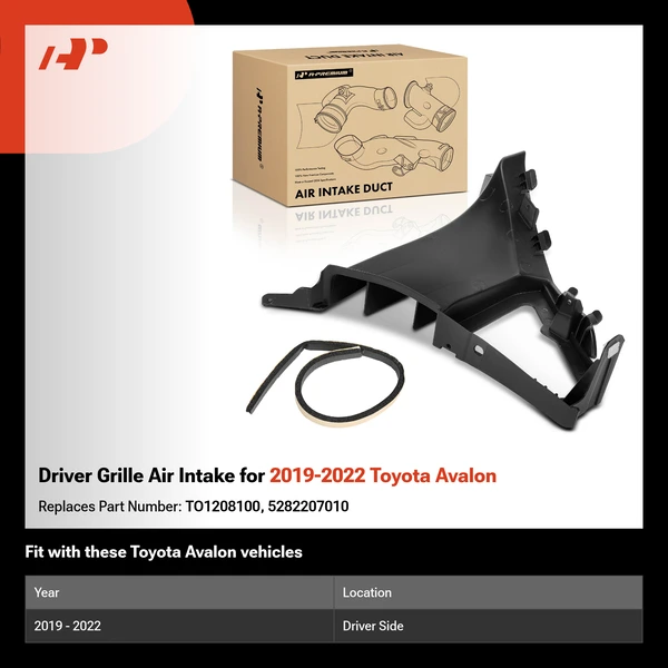 Driver Grille Air Intake for 2019-2022 Toyota Avalon