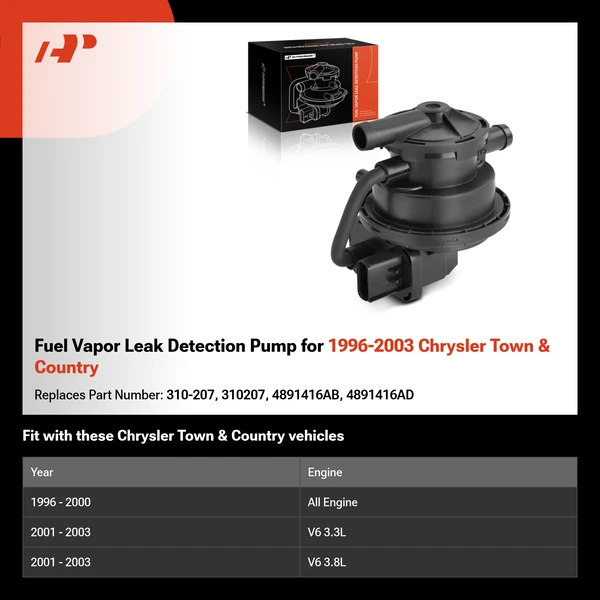 Fuel Vapor Leak Detection Pump for 1996-2003 Chrysler Town & Country