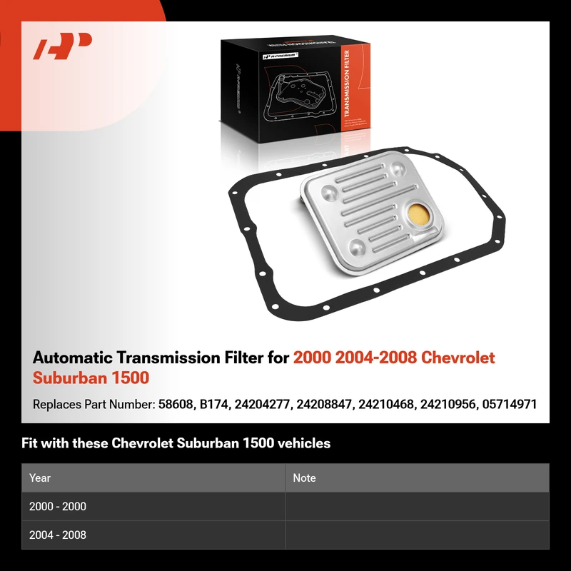 Automatic Transmission Filter for 2000 2004-2008 Chevrolet Suburban 1500