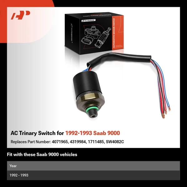 AC Trinary Switch for 1992-1993 Saab 9000