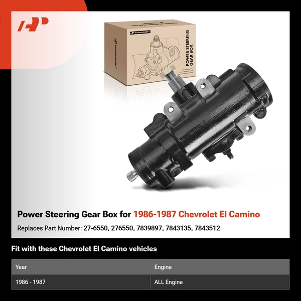Power Steering Gear Box for 1986-1987 Chevrolet El Camino