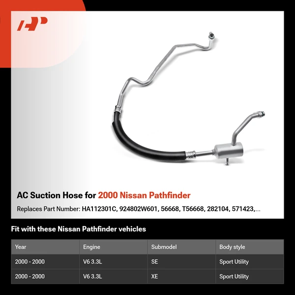 AC Suction Hose for 2000 Nissan Pathfinder