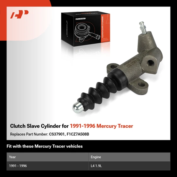 Clutch Slave Cylinder for 1991-1996 Mercury Tracer