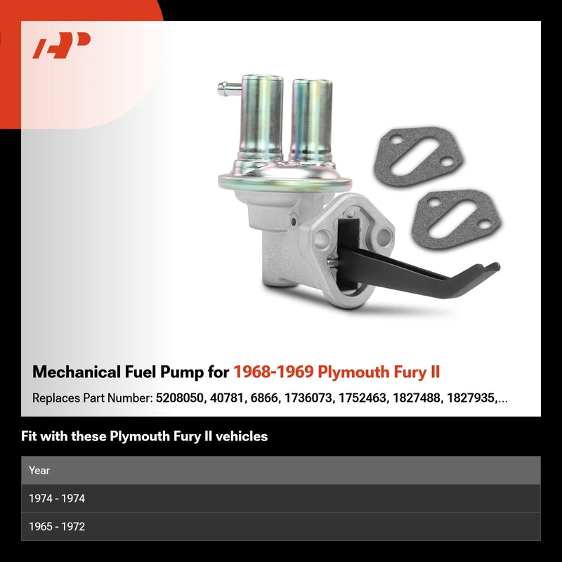 Mechanical Fuel Pump for 1968-1969 Plymouth Fury II
