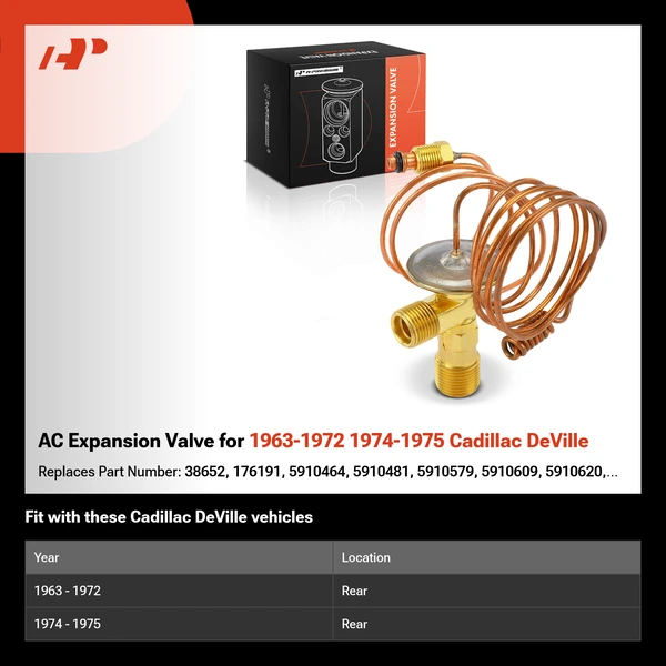 AC Expansion Valve for 1963-1972 1974-1975 Cadillac DeVille