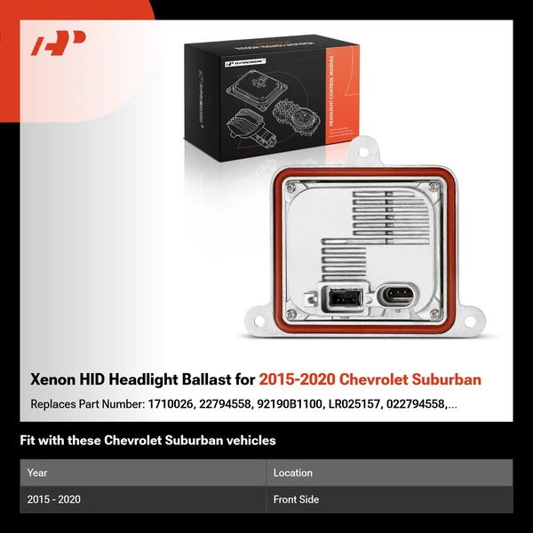 Xenon HID Headlight Ballast for 2015-2020 Chevrolet Suburban