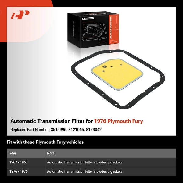 Automatic Transmission Filter for 1976 Plymouth Fury