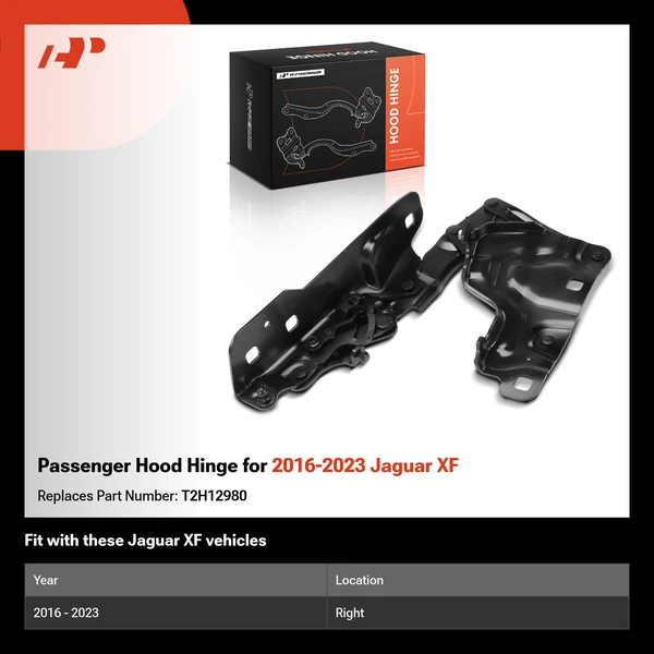 Passenger Hood Hinge for 2016-2023 Jaguar XF