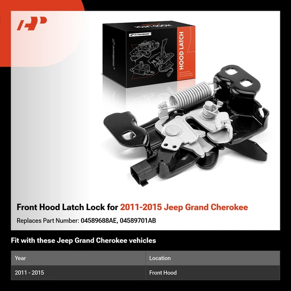 Front Hood Latch Lock for 2011-2015 Jeep Grand Cherokee