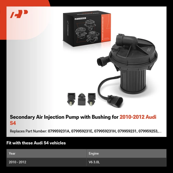 Secondary Air Injection Pump with Bushing for 2010-2012 Audi S4