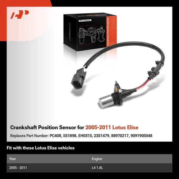 Crankshaft Position Sensor for 2005-2011 Lotus Elise