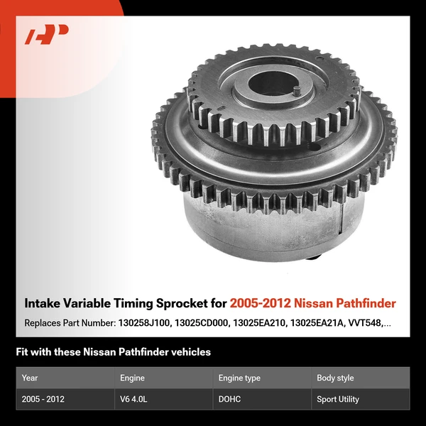 Intake Variable Timing Sprocket for 2005-2012 Nissan Pathfinder