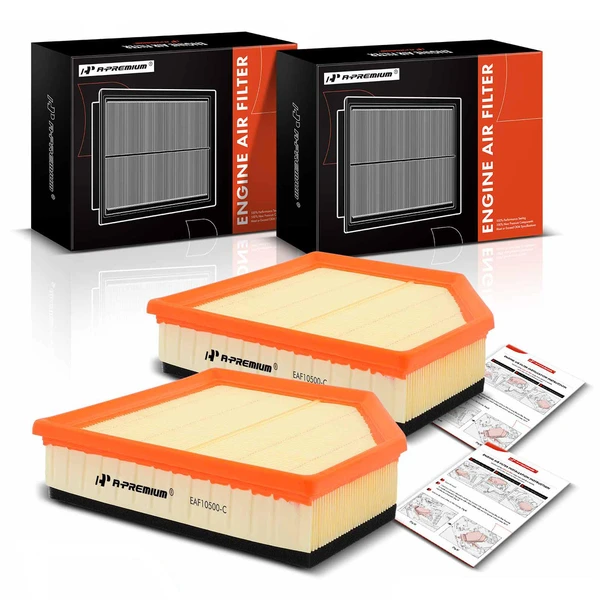 2 Pcs Engine Air Filter for 2008-2015 Volvo XC70