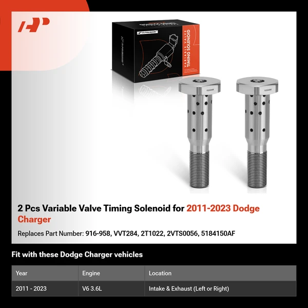 2 Pcs Variable Valve Timing Solenoid for 2011-2023 Dodge Charger