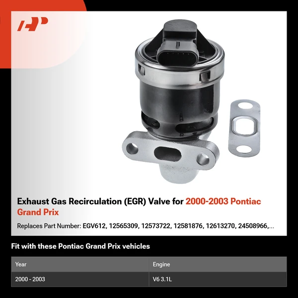 Exhaust Gas Recirculation (EGR) Valve for 2000-2003 Pontiac Grand Prix