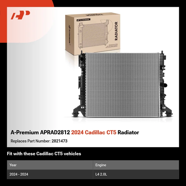 A-Premium APRAD2812 2024 Cadillac CT5 Radiator