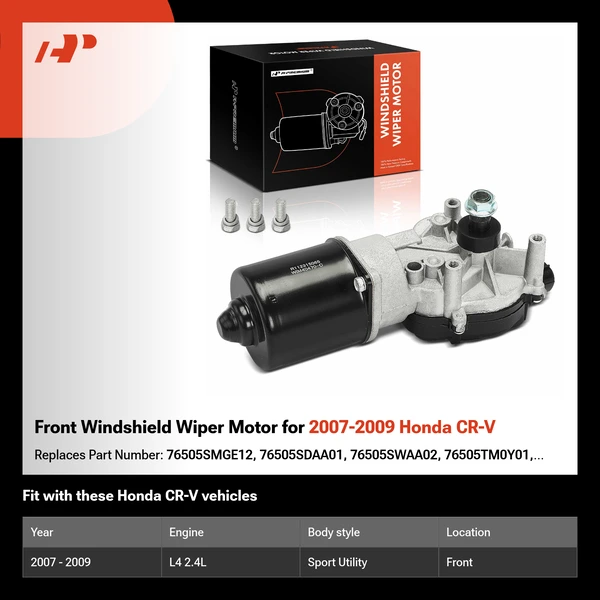 Front Windshield Wiper Motor for 2007-2009 Honda CR-V