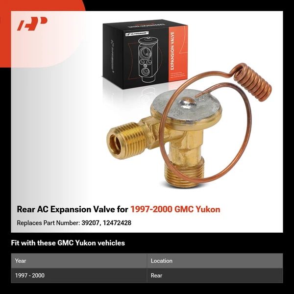 Rear AC Expansion Valve for 1997-2000 GMC Yukon