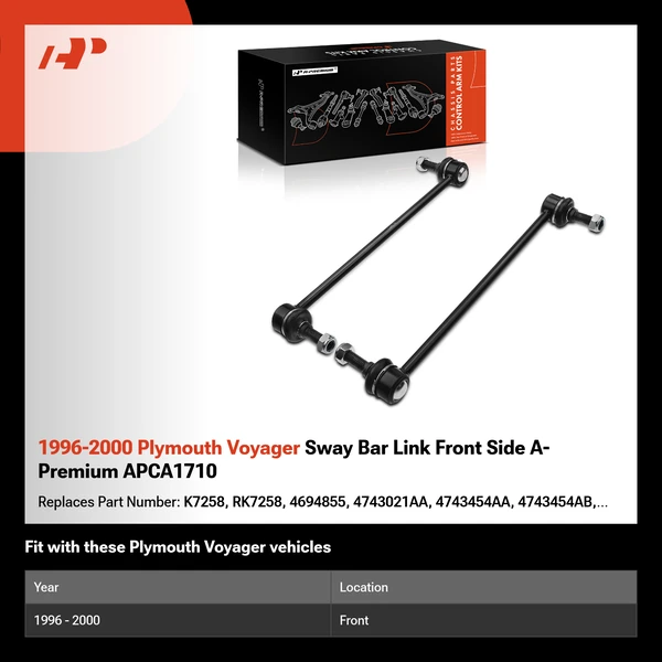 1996-2000 Plymouth Voyager Sway Bar Link Front Side A-Premium APCA1710