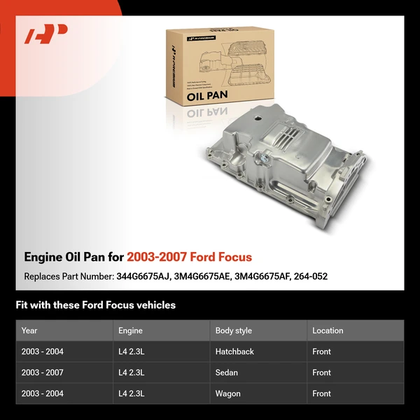Engine Oil Pan for 2003-2007 Ford Focus