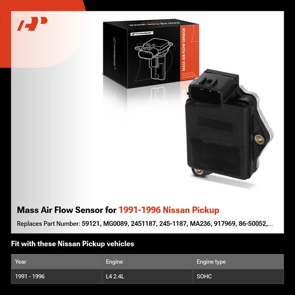 Mass Air Flow Sensor for 1991-1996 Nissan Pickup