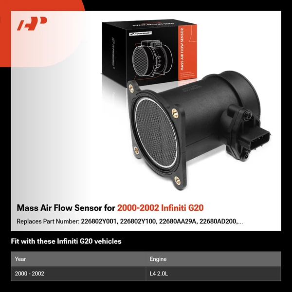 Mass Air Flow Sensor for 2000-2002 Infiniti G20