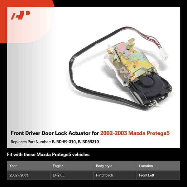 Front Driver Door Lock Actuator for 2002-2003 Mazda Protege5