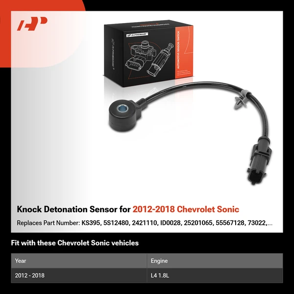 Knock Detonation Sensor for 2012-2018 Chevrolet Sonic