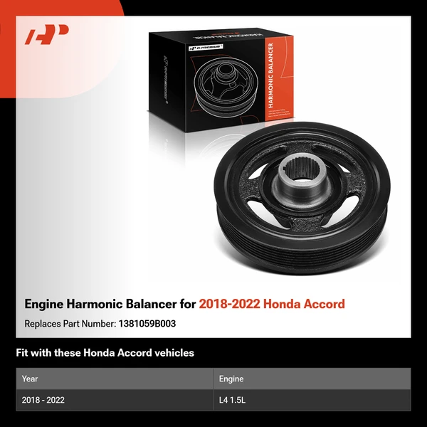 Engine Harmonic Balancer for 2018-2022 Honda Accord