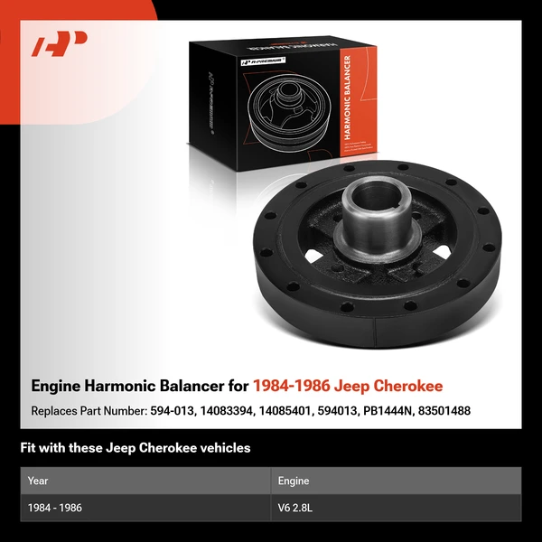 Engine Harmonic Balancer for 1984-1986 Jeep Cherokee