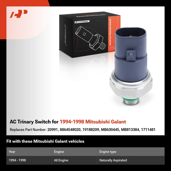 AC Trinary Switch for 1994-1998 Mitsubishi Galant