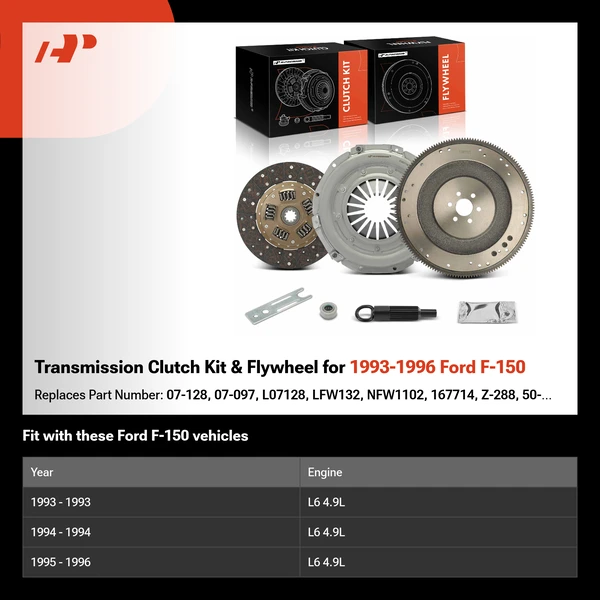 Transmission Clutch Kit & Flywheel for 1993-1996 Ford F-150