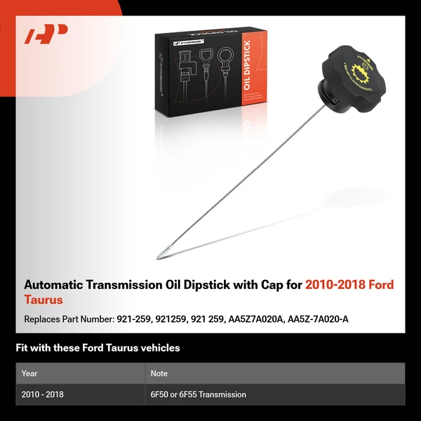Automatic Transmission Oil Dipstick with Cap for 2010-2018 Ford Taurus