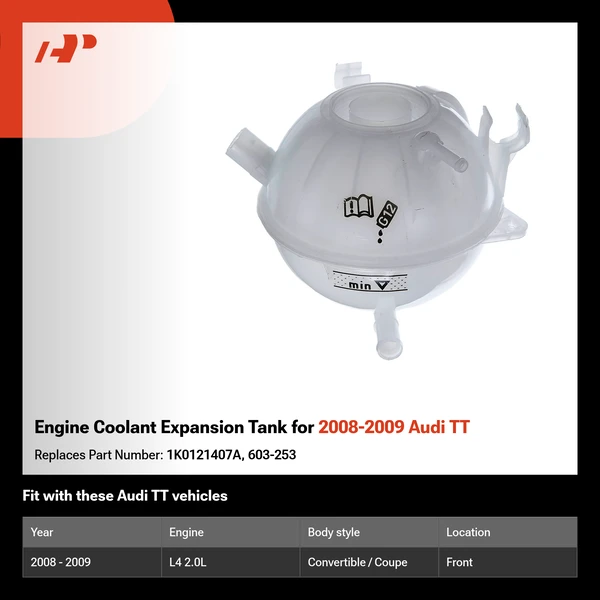 Engine Coolant Expansion Tank for 2008-2009 Audi TT