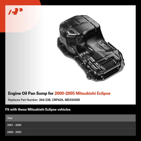 Engine Oil Pan Sump for 2000-2005 Mitsubishi Eclipse