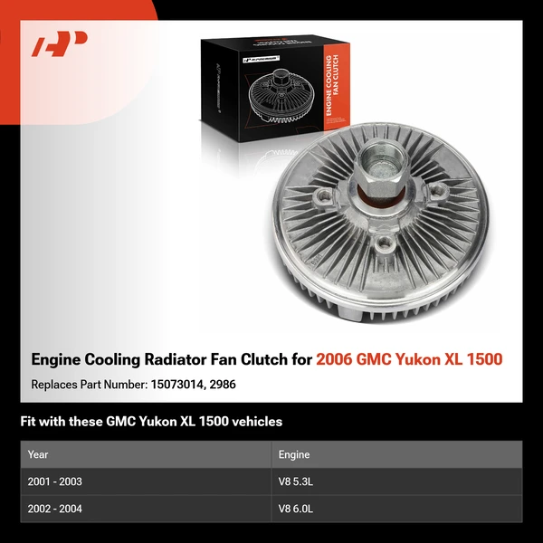Engine Cooling Radiator Fan Clutch for 2006 GMC Yukon XL 1500