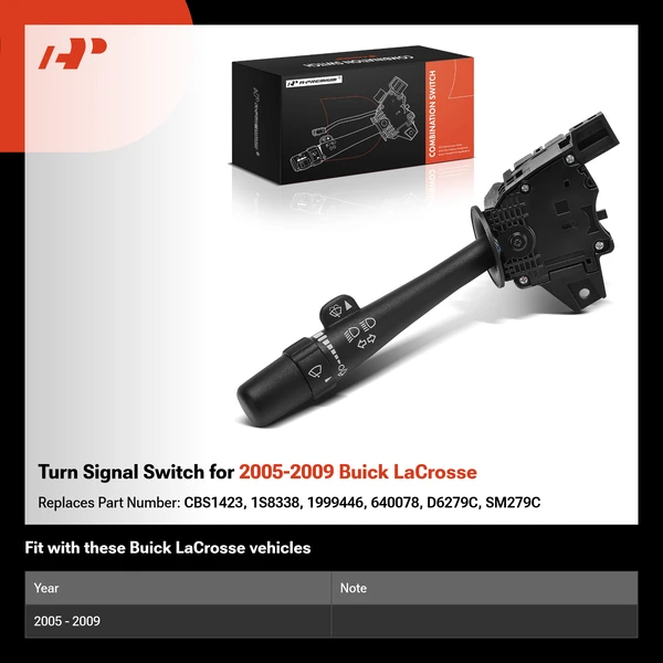 Turn Signal Switch for 2005-2009 Buick LaCrosse