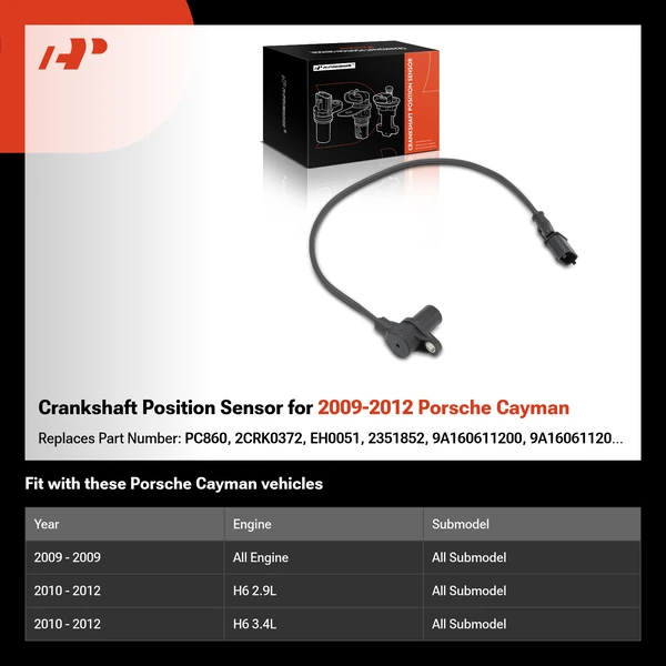 Crankshaft Position Sensor for 2009-2012 Porsche Cayman