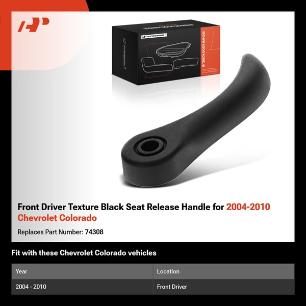 Front Driver Texture Black Seat Release Handle for 2004-2010 Chevrolet Colorado