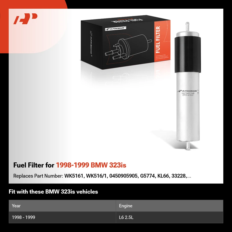 Fuel Filter for 1998-1999 BMW 323is