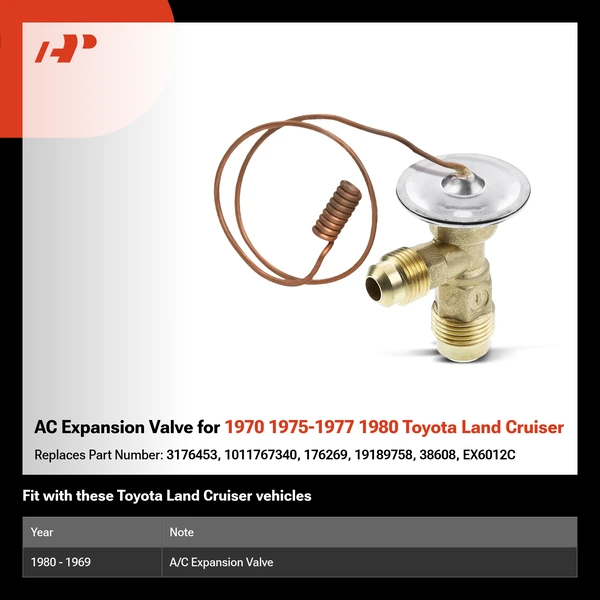 AC Expansion Valve for 1970 1975-1977 1980 Toyota Land Cruiser