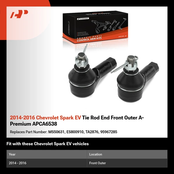 2014-2016 Chevrolet Spark EV Tie Rod End Front Outer A-Premium APCA6538